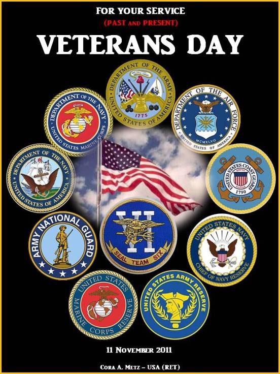 HONORING ALL SERVICE MEMBERS ON VETERANS DAY