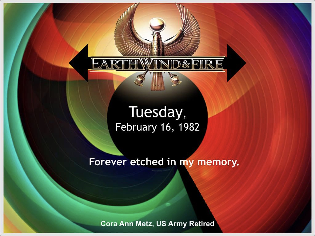 Earth, Wind, and Fire Concert: Frankfurt, Germany//February 1982