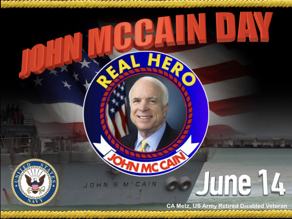 JOHN MCCAIN, A REAL AMERICAN&nbsp;HERO!